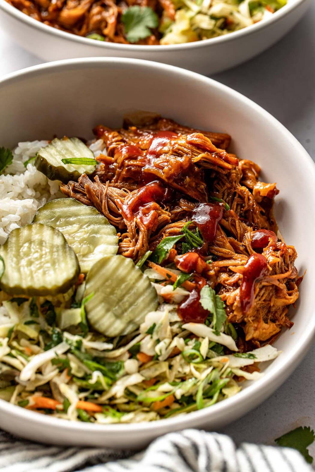 Crockpot BBQ Pork Bowls