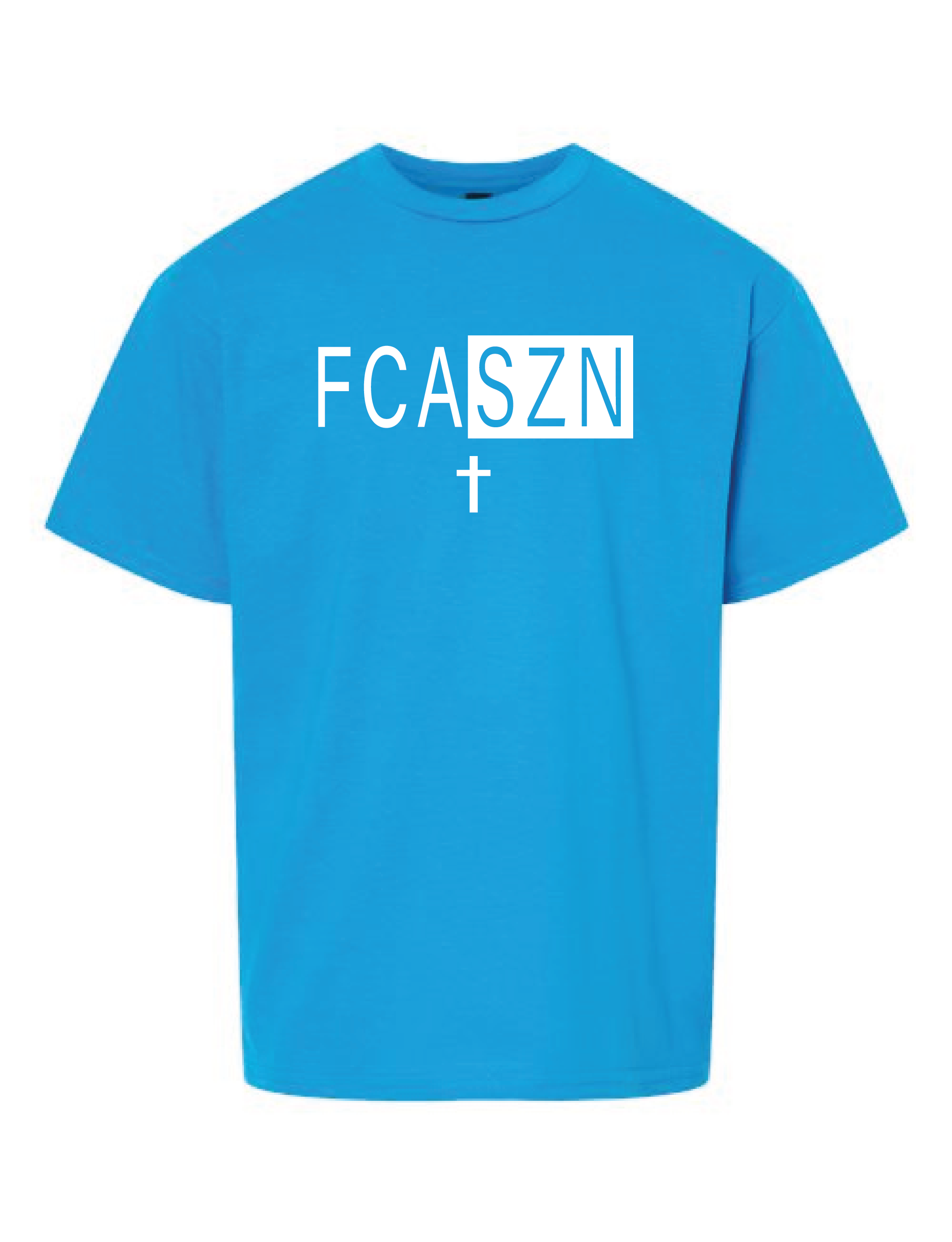 FCA 34 SAPPHIRE GILDAN YOUTH SHORT SLEEVE TEE