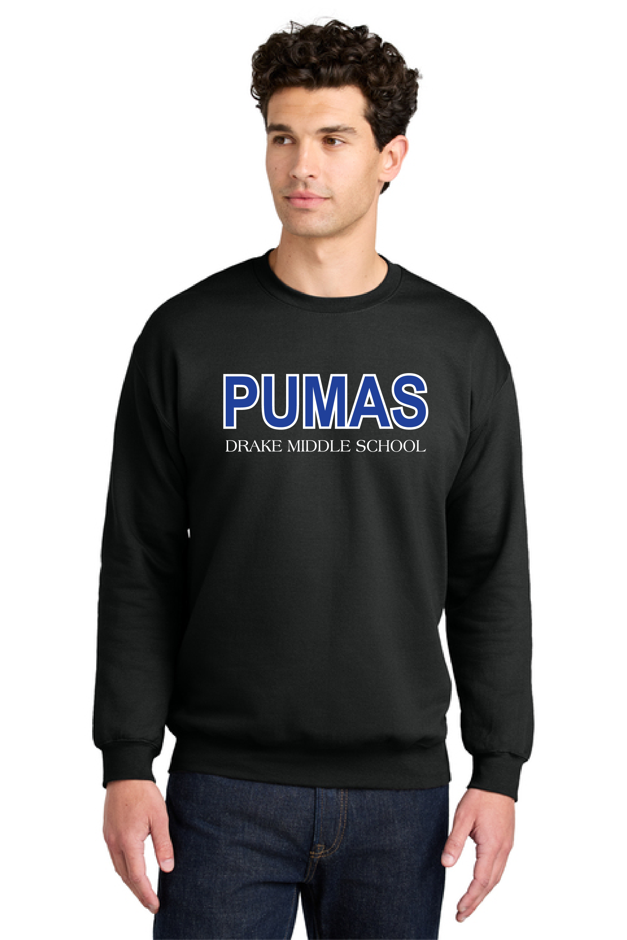 DMS PUMAS #19 GILDAN SOFSTYLE CREWNECK