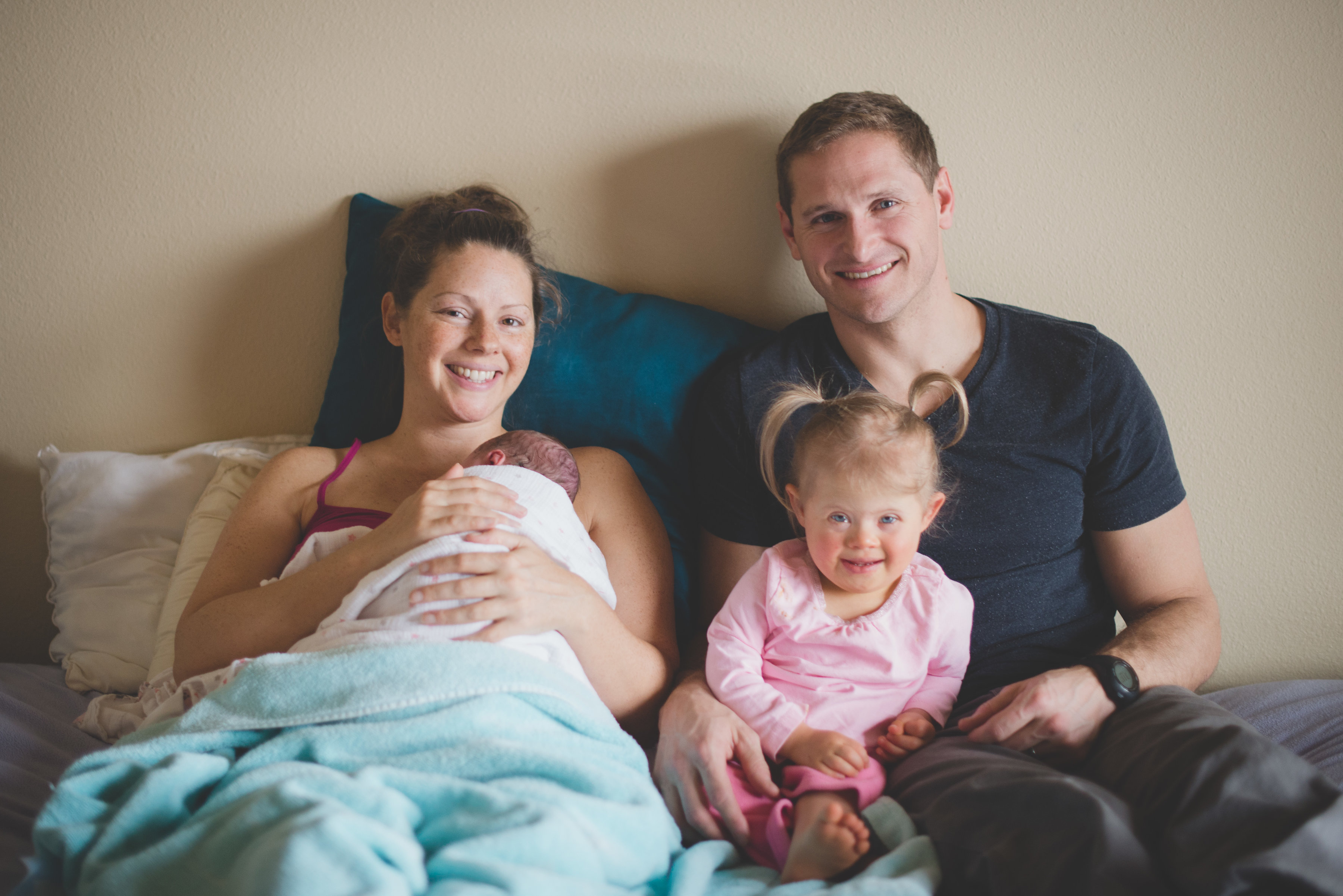 Crystal, Ryan, Aria, and Baby Olivia
