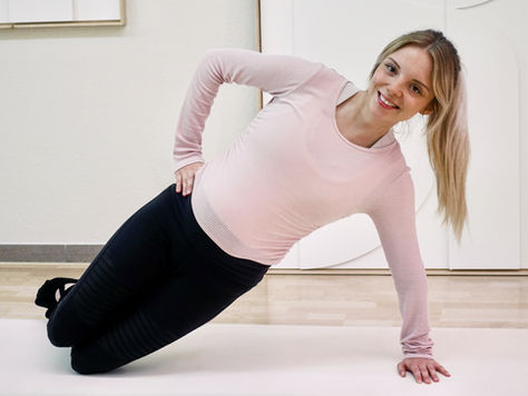 Pilatesübungen für Schwangere