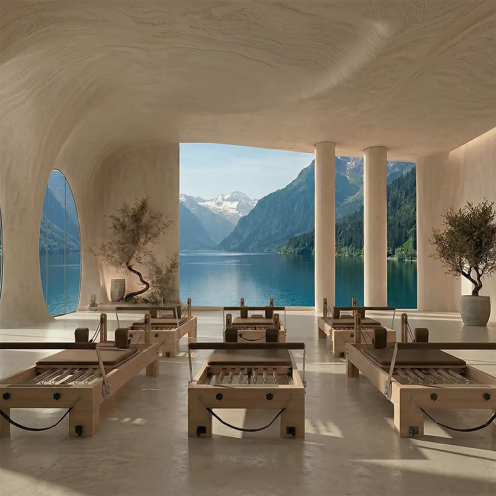 Reformer Pilates im Hotel Reformer Geräte