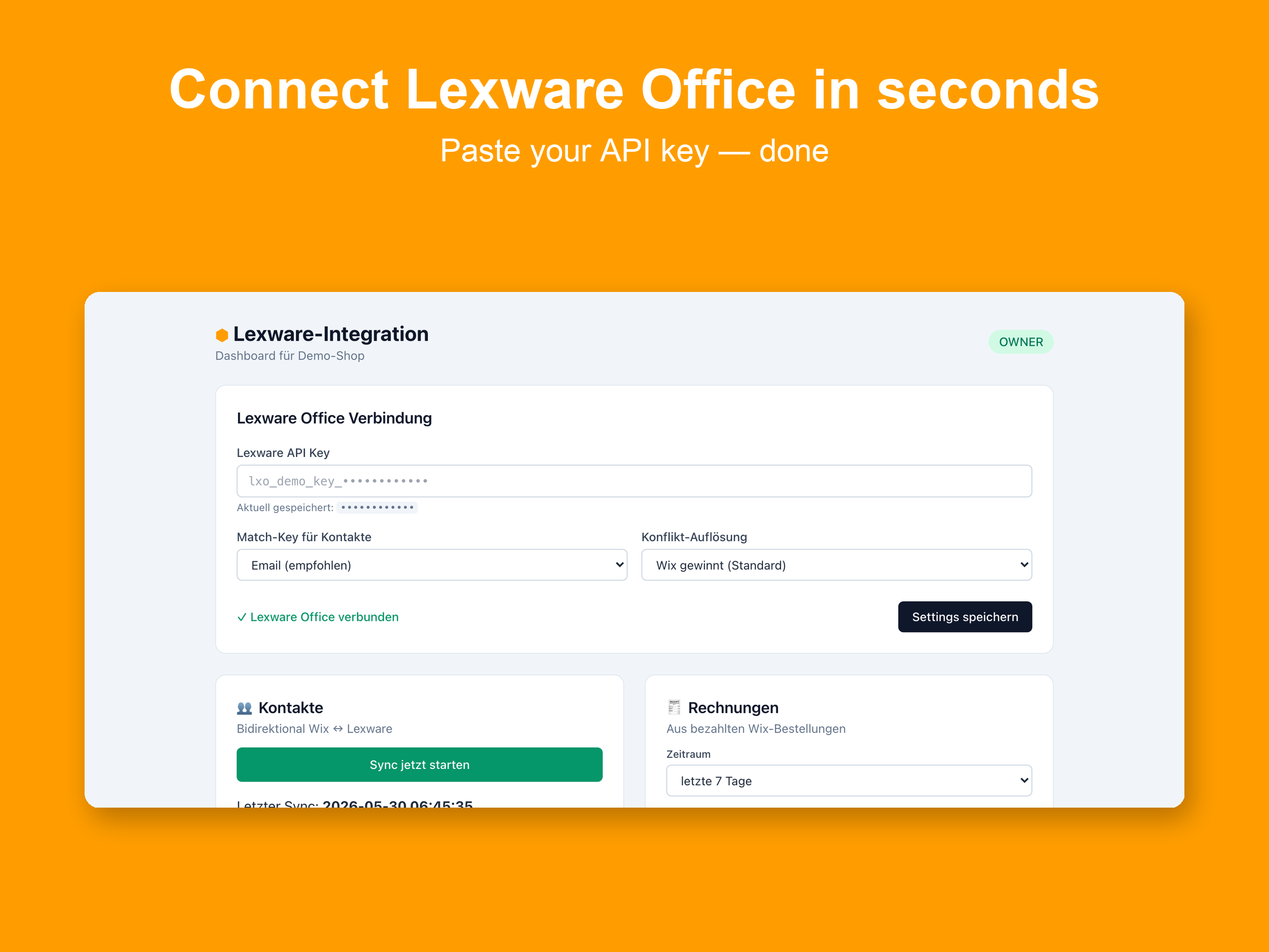 Lexware Office Connector screenshot 2