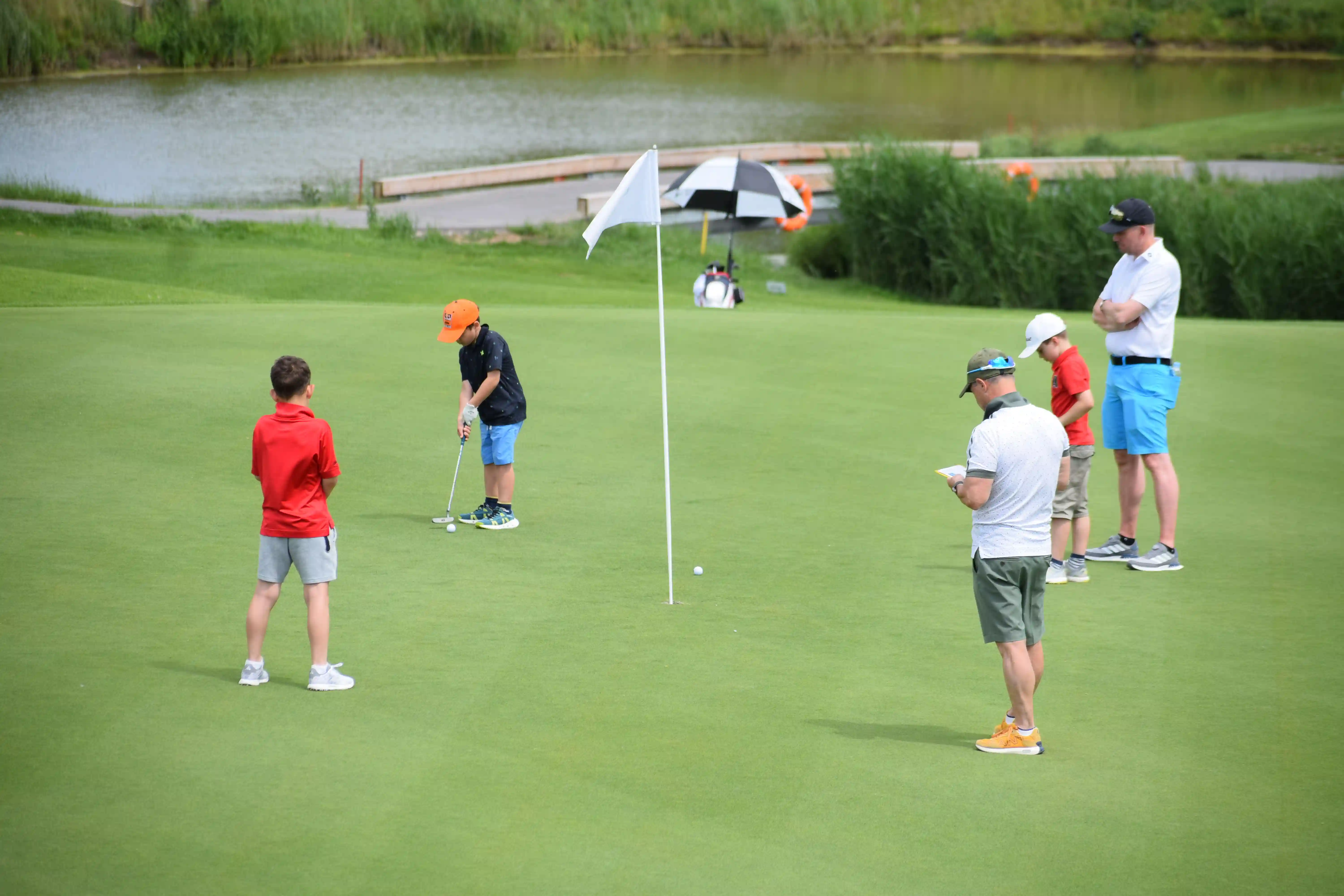Bucharest Golf Club Family on the 9th