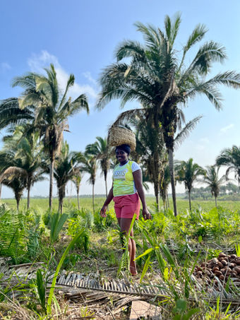 In the picture: Babassu harvester Antonia Lucia Mendes (Antônia de Bina)
Photo © Marina Lickel