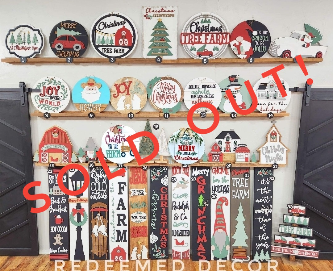 Christmas workshop redeemed decor