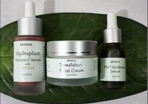 Tremellahari Face Cream, 7 Goddesses Serum, Hydraplum Vitamin C Serum