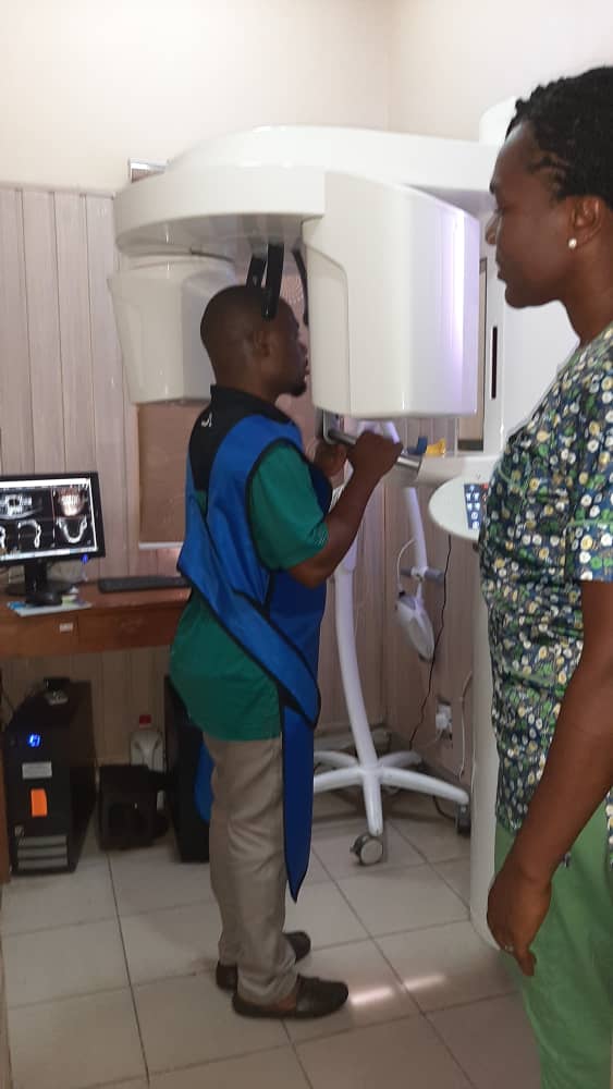 Godwin Having a Dental X-ray