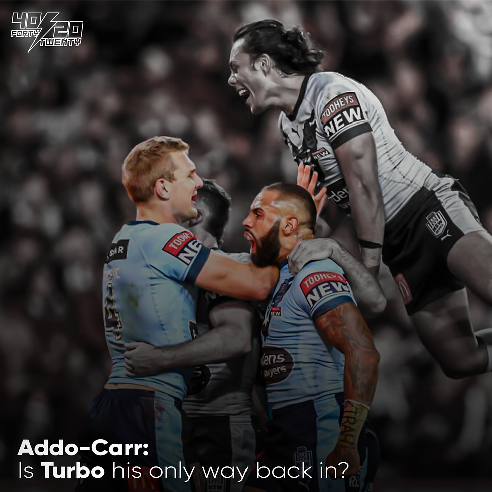 Addo-Carr: Is Turbo his only way back in?