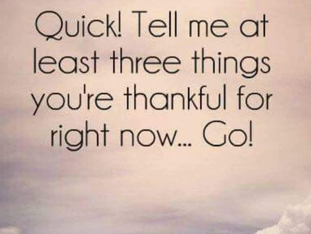 It's Thankful Thursday!