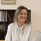 Vicky Pike, executive coach for senior women in technology, at her desk