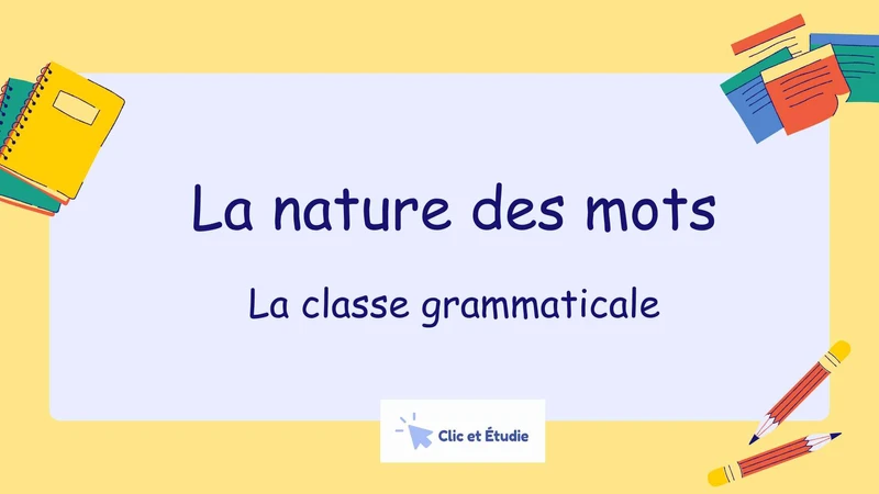Nature des mots