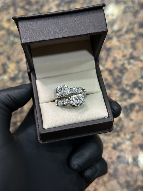 Anillo De Boda En Media Caña, Elaborado En Oro Blanco De 14k De 4mm 63