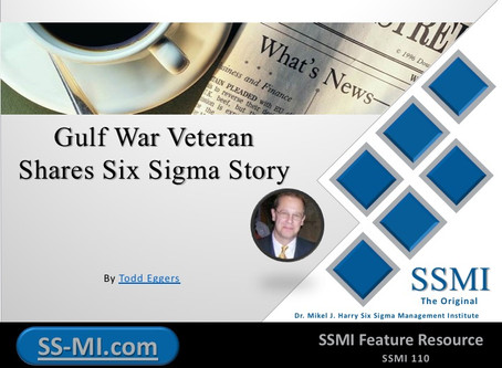 Gulf War Veteran Shares Six Sigma Story
