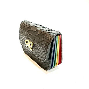 オーダー品:パイソンジャバラ型ミニ財布