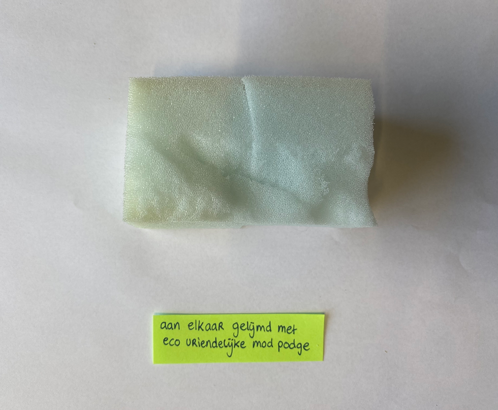 Foam lijmen met natuurlijke modpodge