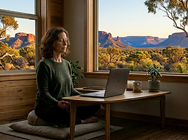 meditating online retreat