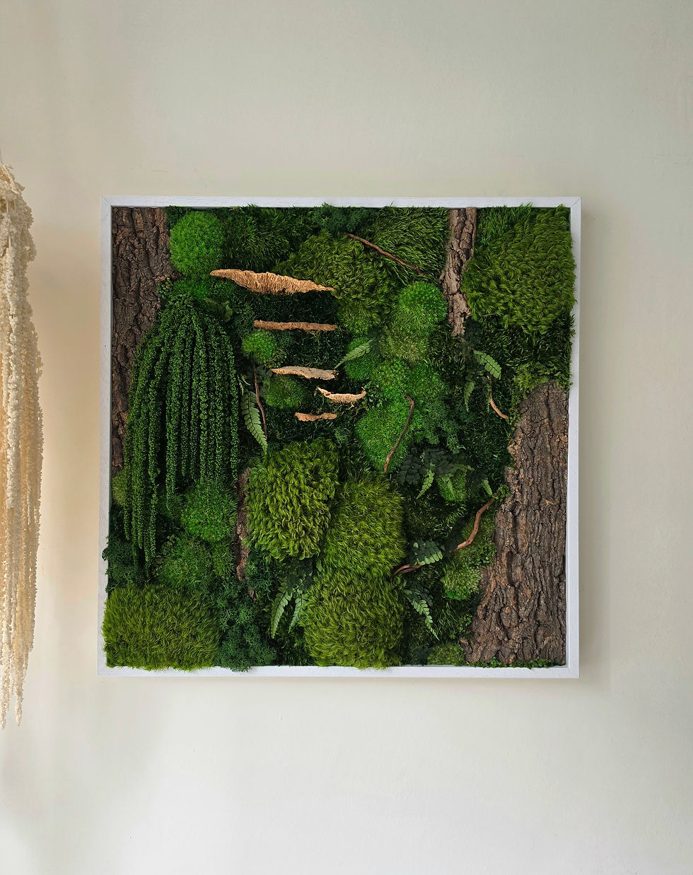 Thumbnail: Woodland Sanctuary | Original Moss Artwork | 50 × 50 cm