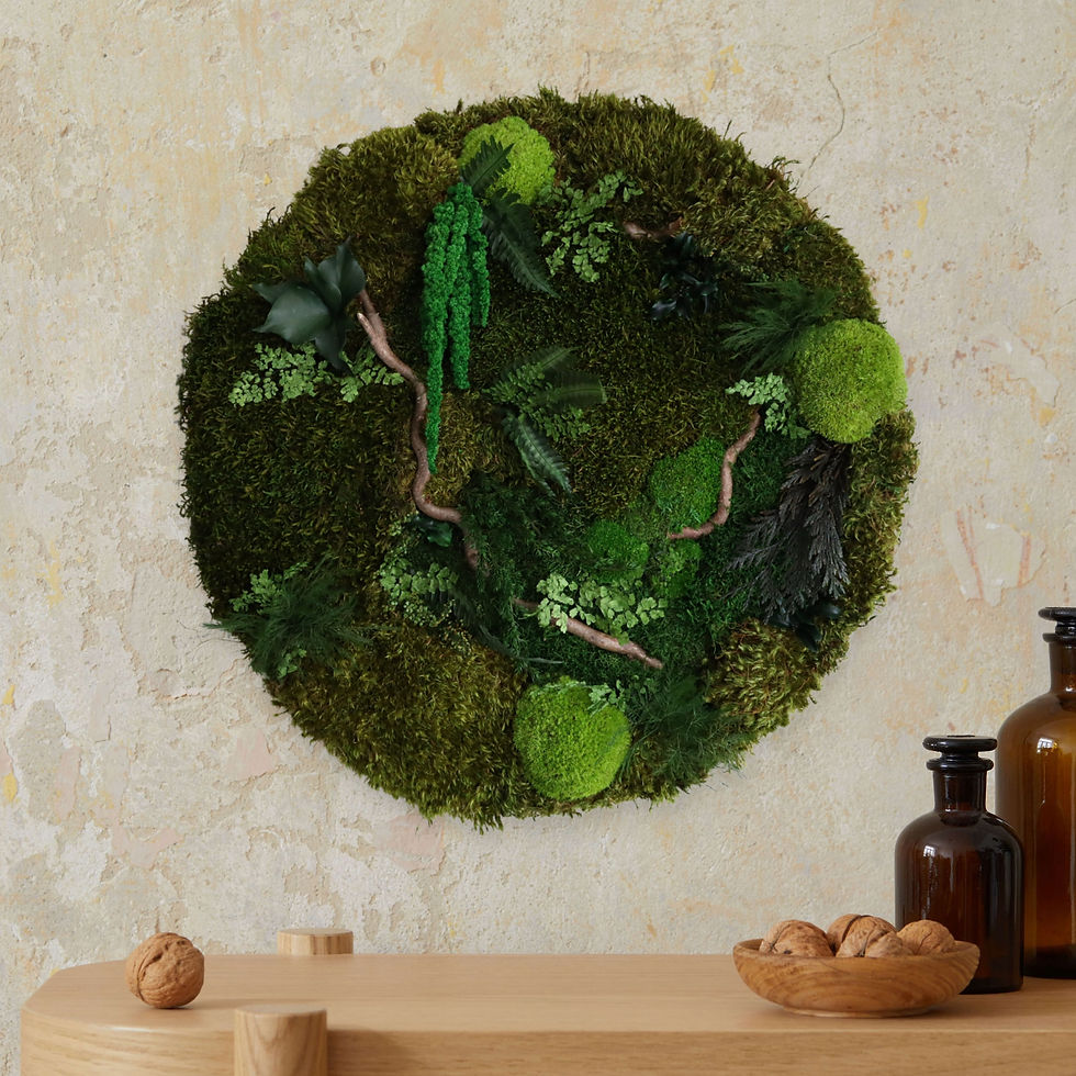 Thumbnail: Woodland Sanctuary - Round Moss Art