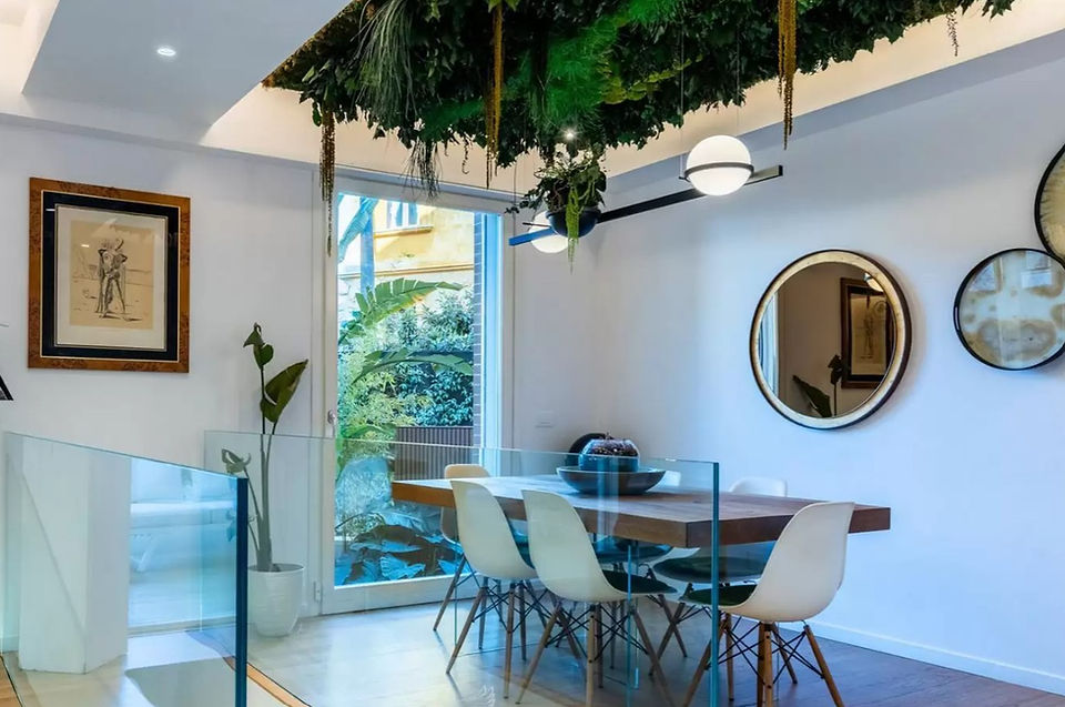 moss installation in luxury home