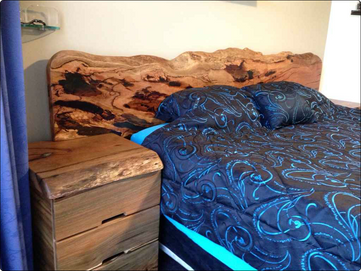 Raw Edge Marri Bedhead & Drawers