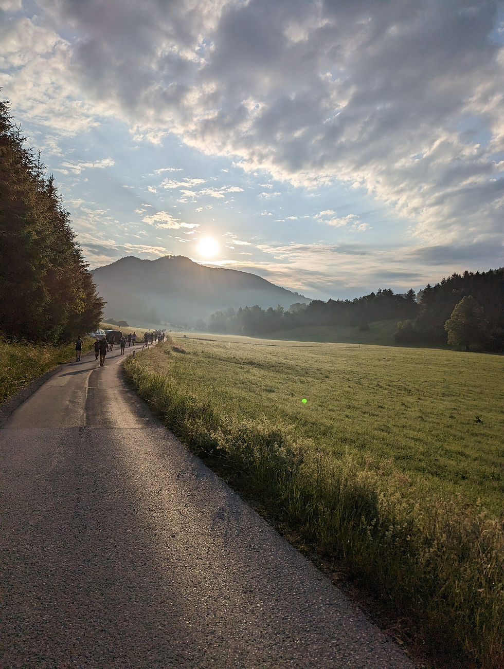 Sunrise in the Austrian alps