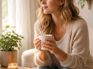 Personne calme réfléchissant près d’une fenêtre lumineuse, symbolisant une démarche préventive de santé à Gatineau