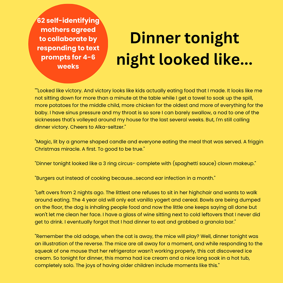 Dinner tonight looked like…