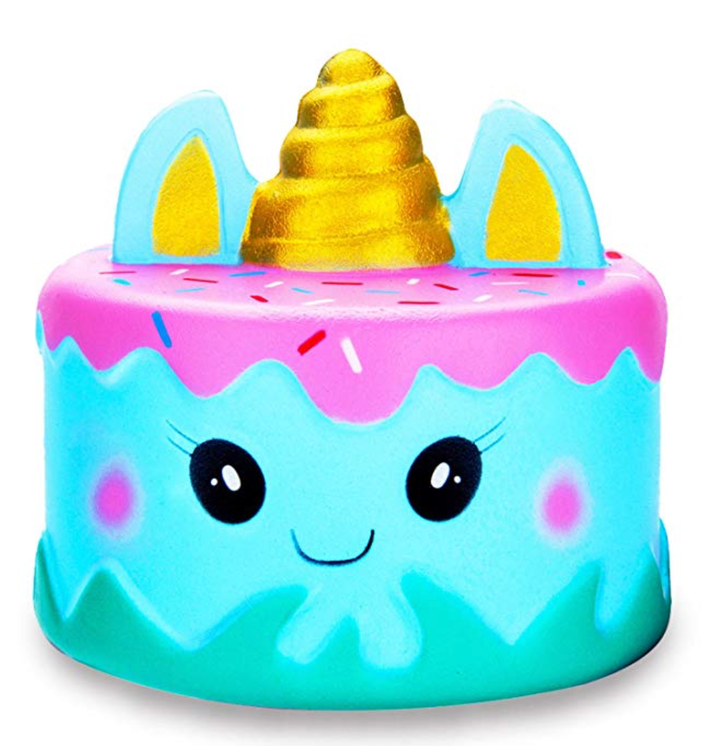 blue unicorn squishy