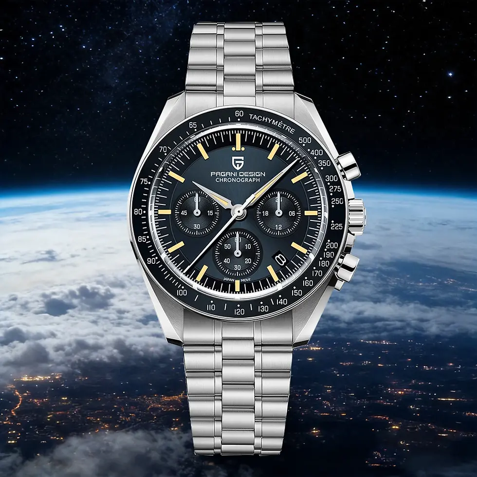 Thumbnail: PAGANI DESIGN Moon Watch Quartz Chronograph Stainless Steel 42mm