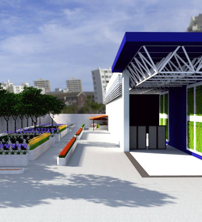 área de lazer de um edifício 