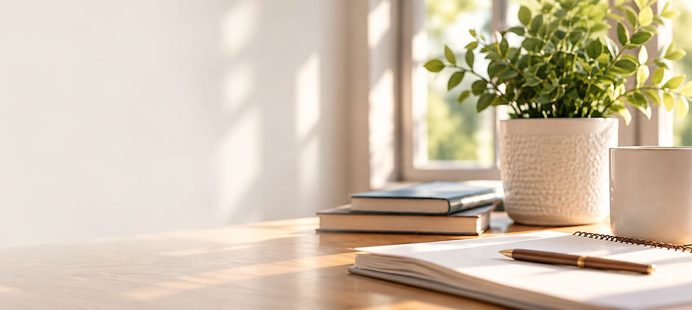 Professional workspace representing nonprofit planning and organization