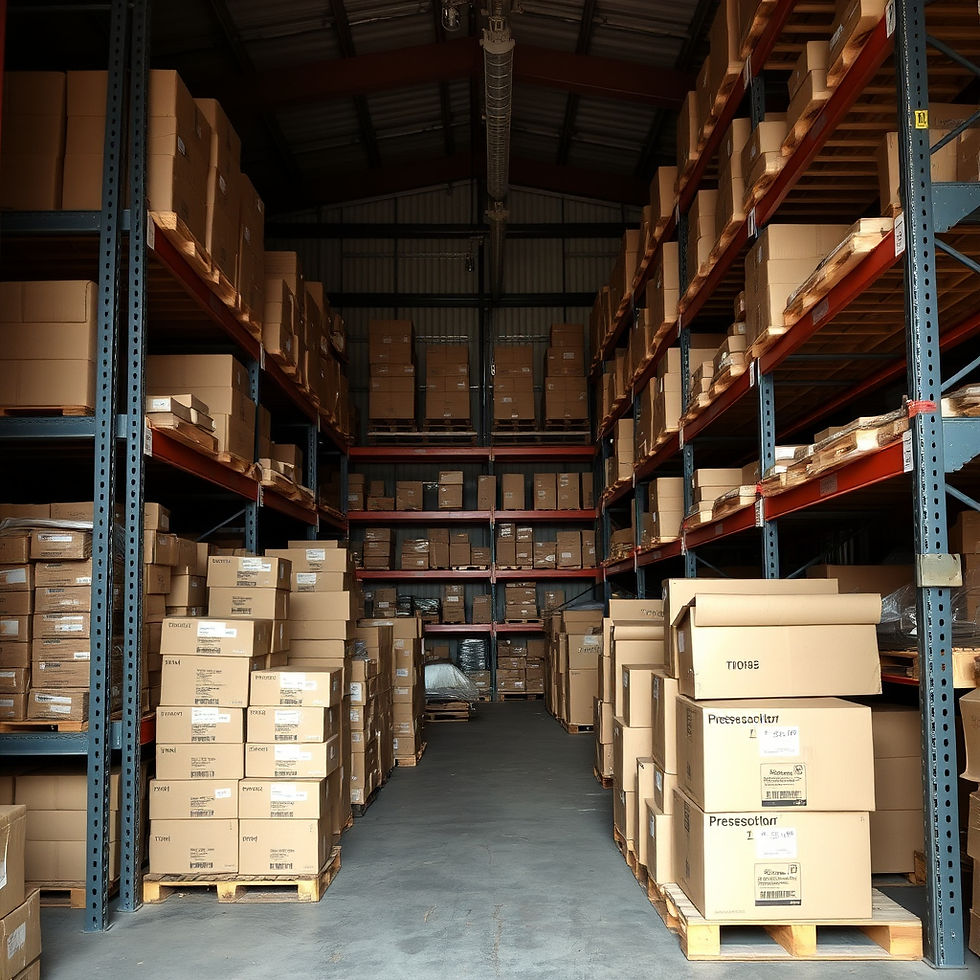 small warehouse with shelves full of boxes..jpg