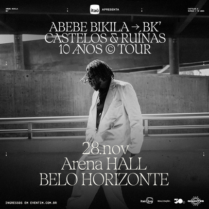 BK’ anuncia turnê de 10 anos do álbum “Castelos & Ruínas” com show em Belo Horizonte