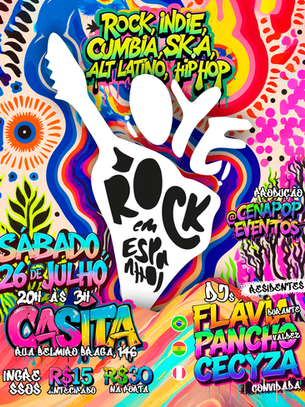 Festa Oye Rock celebra independência do Peru com psicodelia e latinidades na Casita, dia 26 de julho