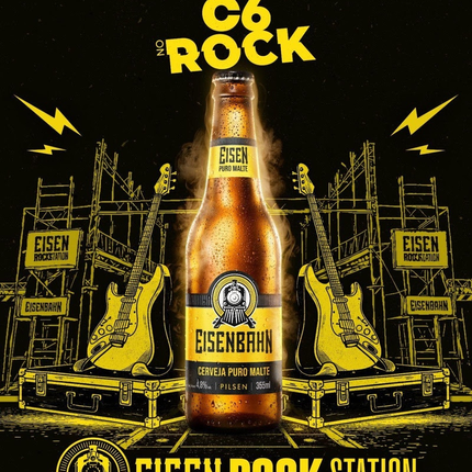 Eisenbahn patrocina a 1ª edição do C6 no Rock e anuncia a "Rota do Rock" em SP e Santo André