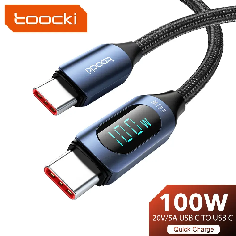 Type C to Type C Cable 100W PD Fast Charging Charger USB C