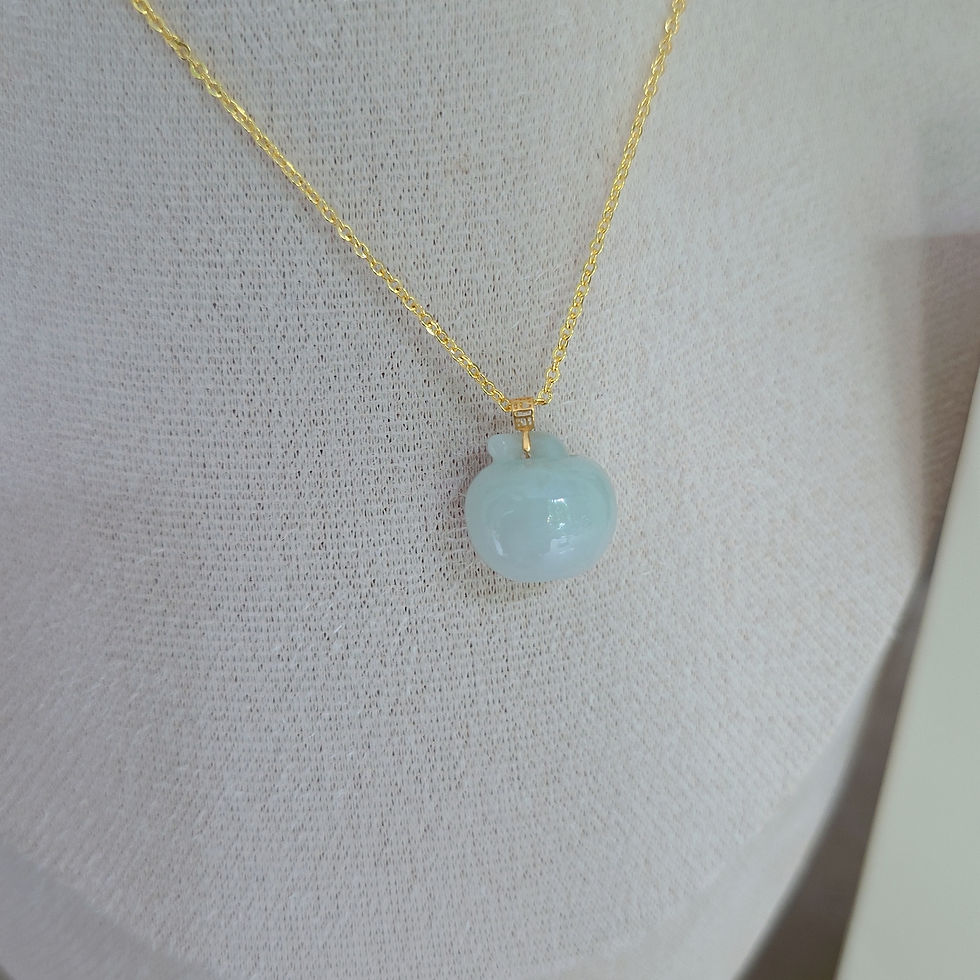 Thumbnail: The Serene Apple Pendant ​平安果吊坠 [with 18k Gold Bail]