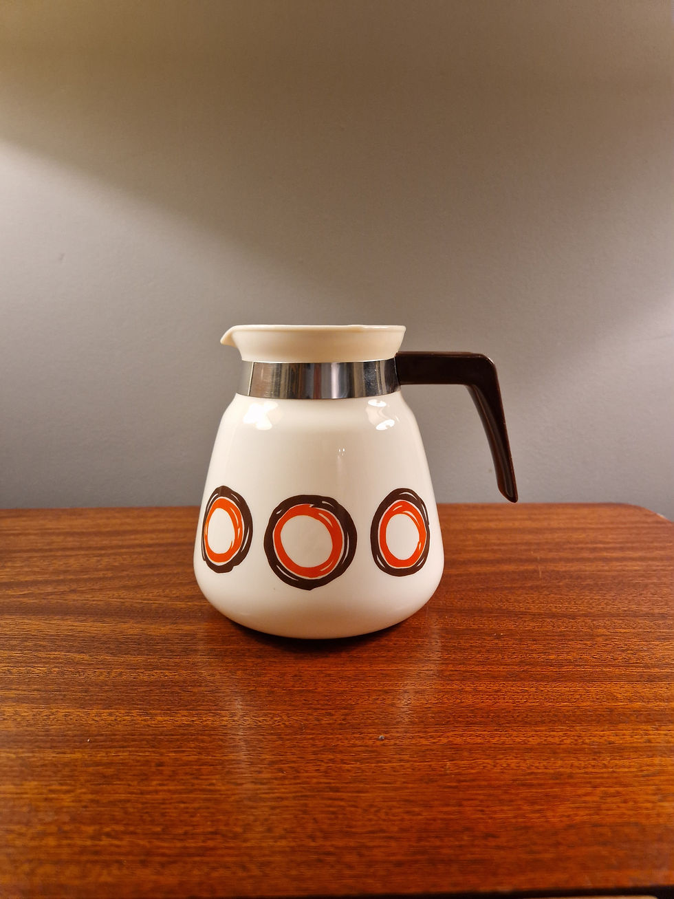 Miniatyrbild: Retro porslinskaffekanna, 1960/70-talet