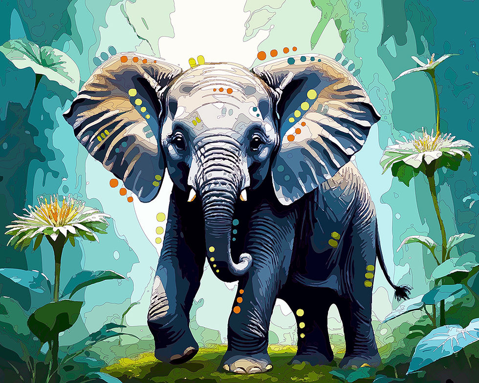 Thumbnail: The Baby Elephant Mini Print (Ltd. Edition)