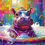 Thumbnail: The Bubble Bath Baby Hippo Mini Print (Ltd. Edition)
