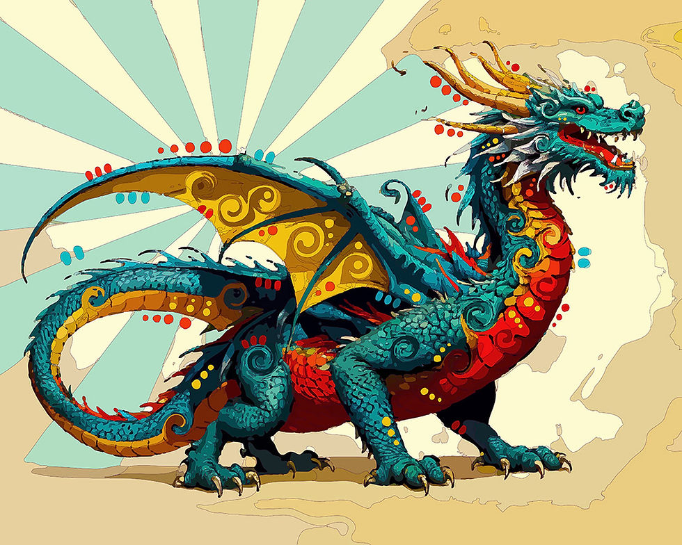Thumbnail: The Dynasty Dragon Mini Print (Ltd. Edition)