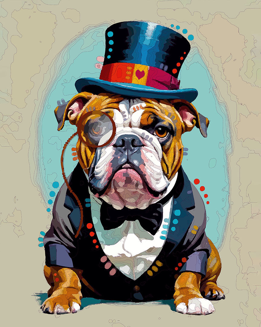 The Classy Bulldog Mini Print (Ltd. Edition)
