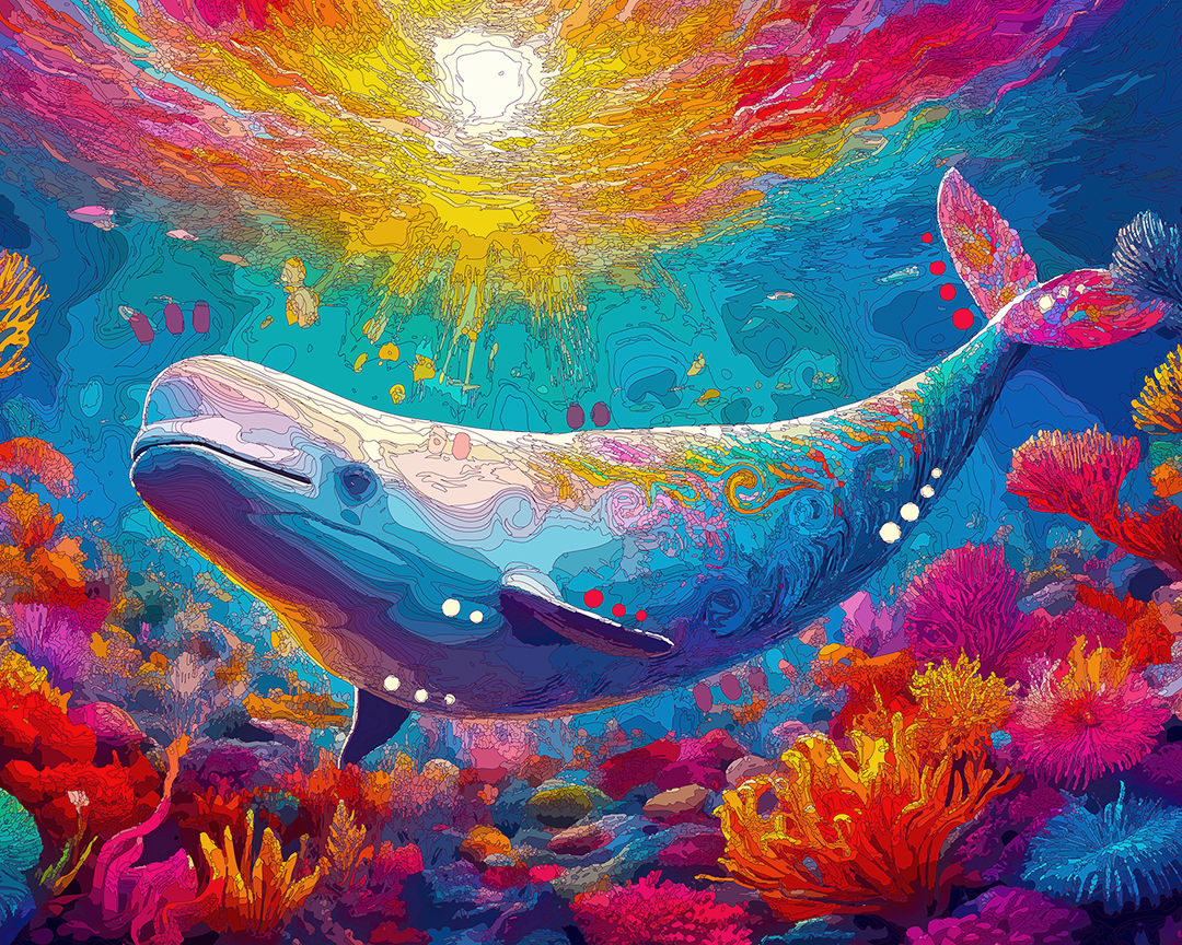 The Glow Beluga Mini Print (Ltd. Edition)
