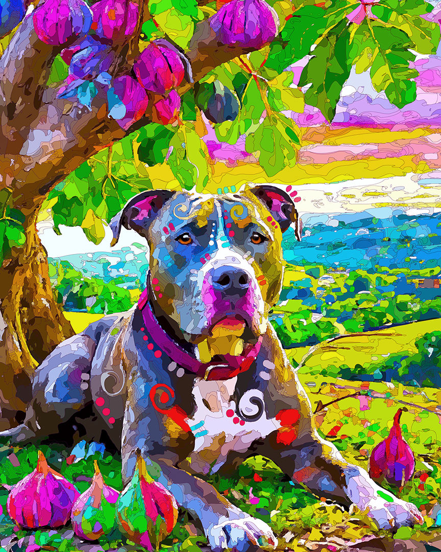 The Fig Tree Pittie Mini Print (Ltd. Edition)