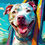 Thumbnail: The Delighted Road Pittie Mini Print (Ltd. Edition)