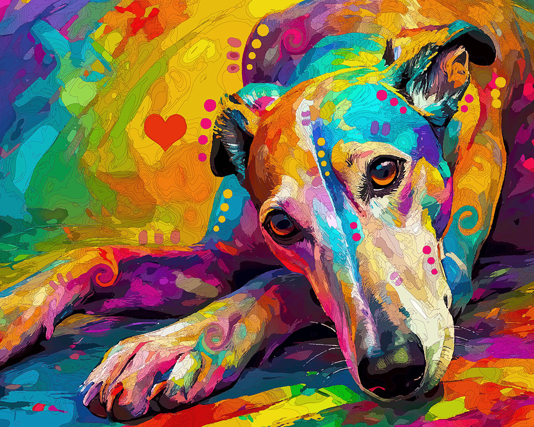 The Greyhound Napper Mini Print (Ltd. Edition)