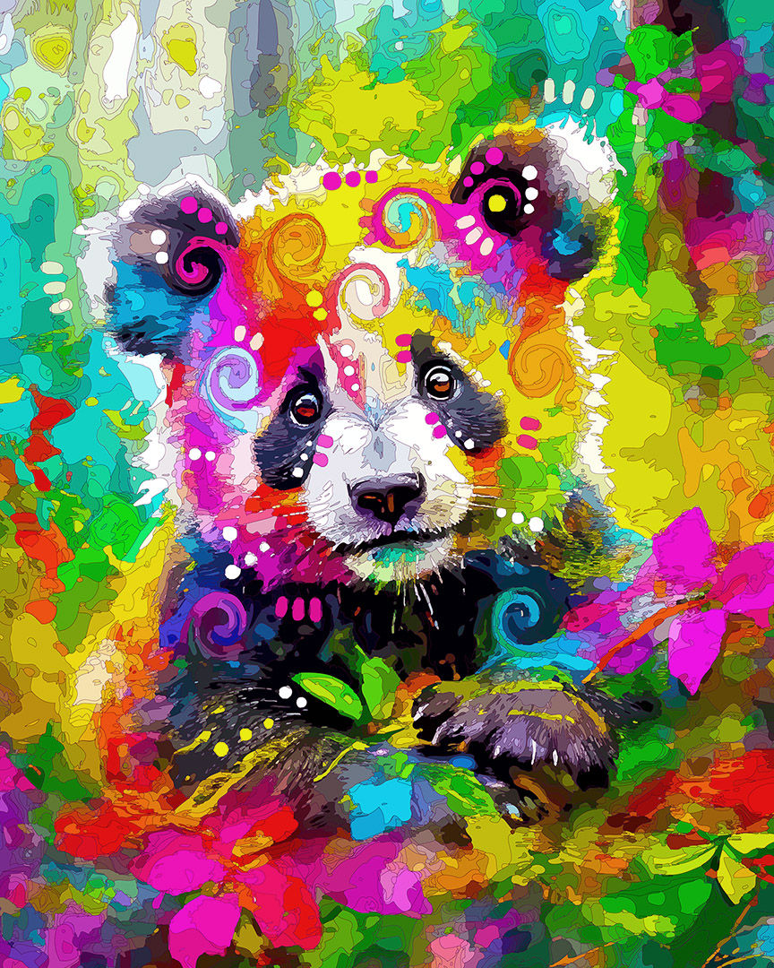 The Puzzled Panda Mini Print (Ltd. Edition)