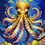 Thumbnail: The Tropical Ocean Octopus Mini Print (Ltd. Edition)