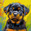 Thumbnail: The Popped Rottie Pup Mini Print (Ltd. Edition)